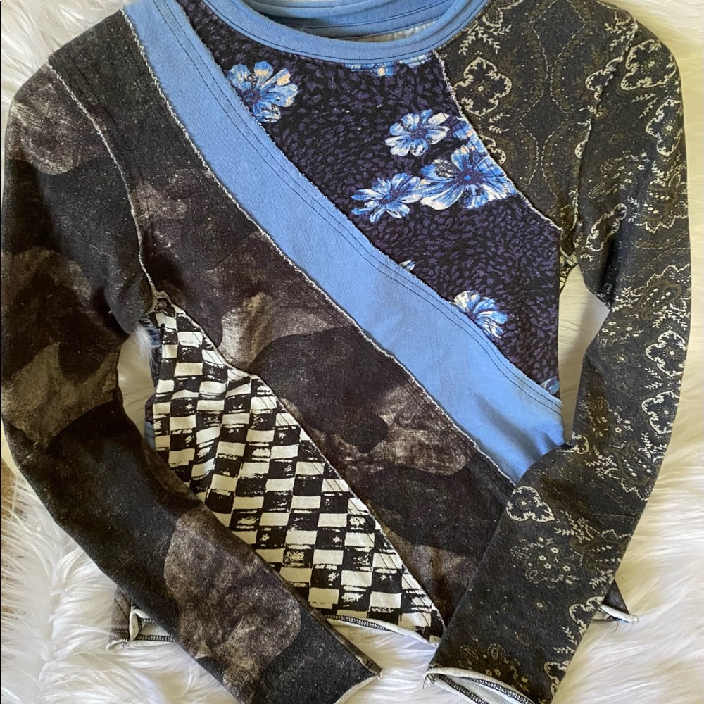 Free People layered casual shirt
